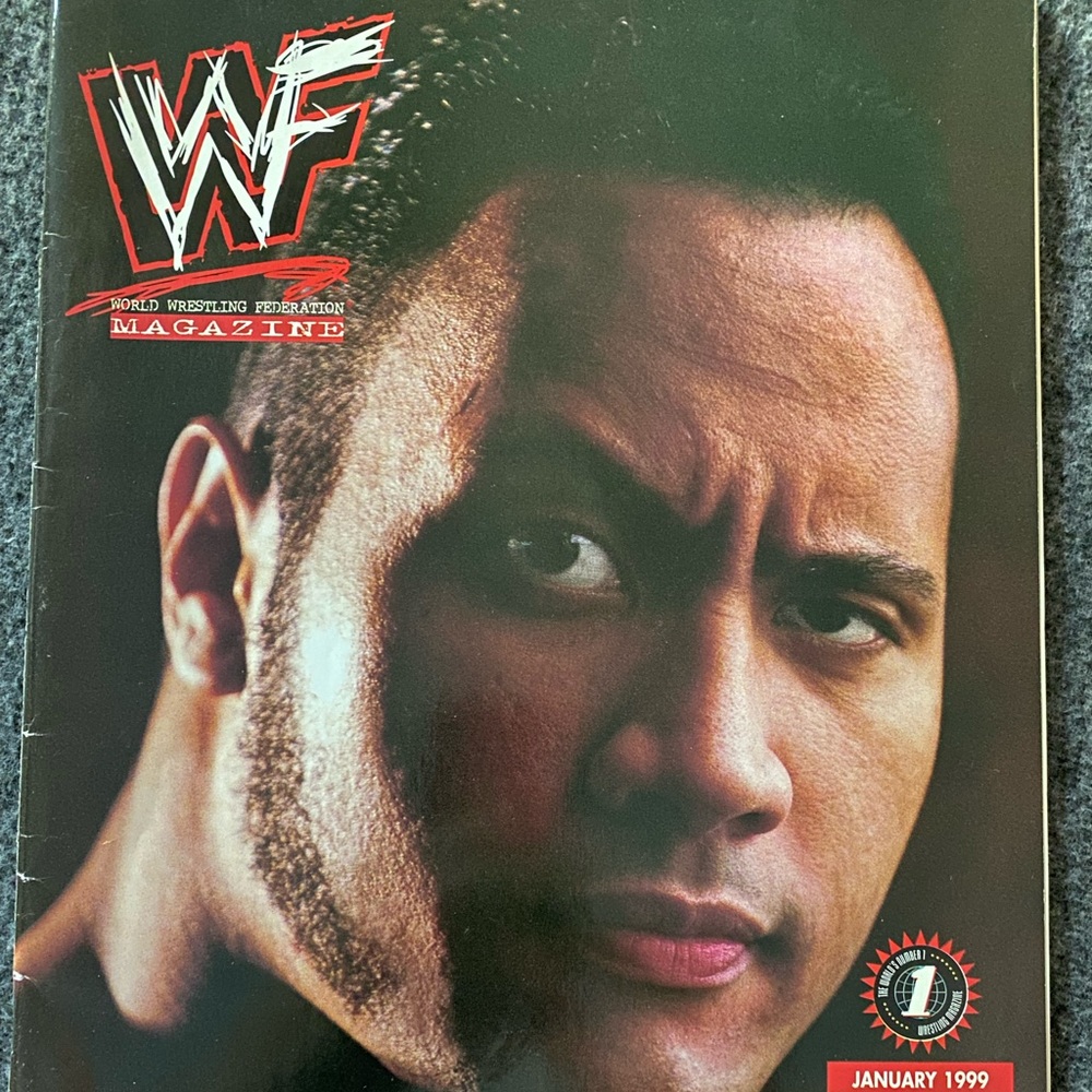 WWF Vintage Magazine January 1999 The Rock